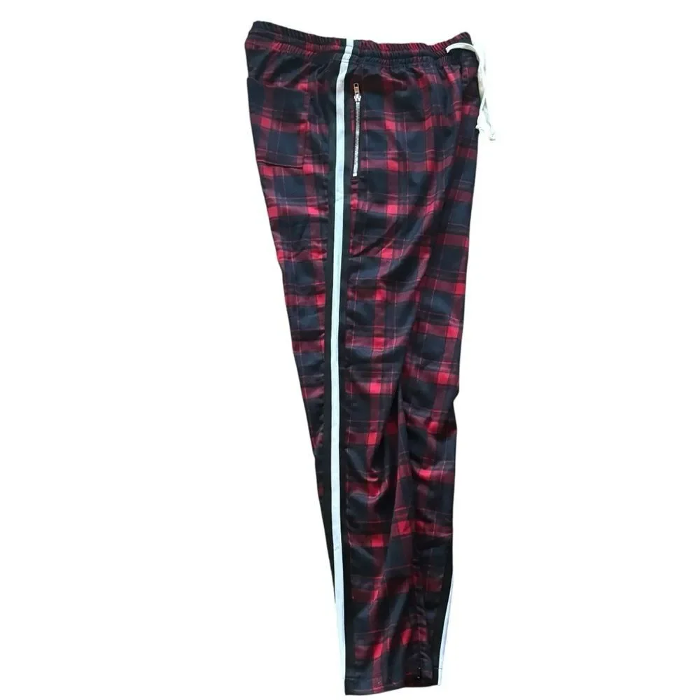 Men’s Boutique Shattered Hearts Plaid Pants Streetwear Emo Grunge Goth